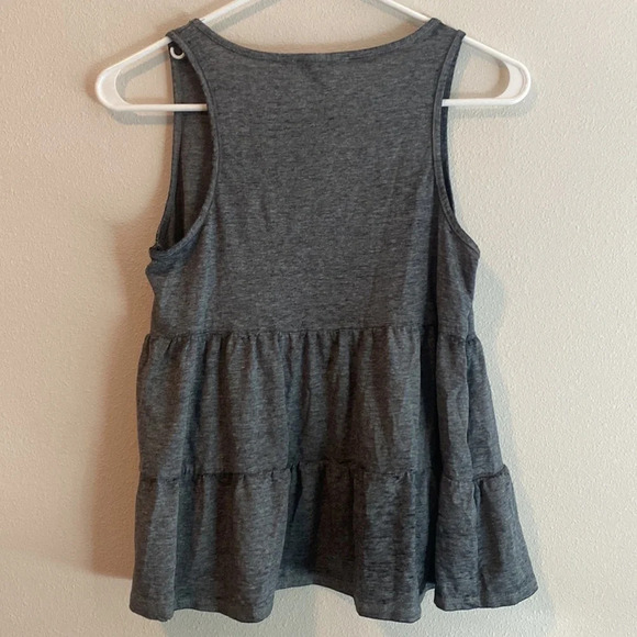 Heather Gray Tiered Swing Tank Top​​​​​​​​​ - Picture 3 of 3